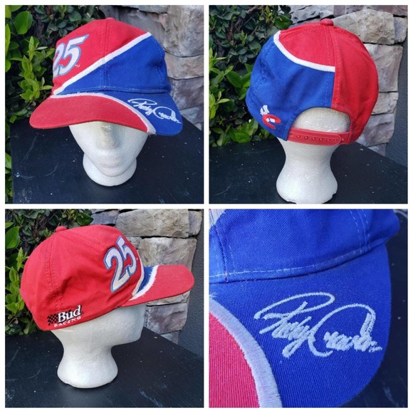 Vtg Chase Authentics Ricky Craven Bud Racing Snapback Hat NASCAR - Picture 1 of 9